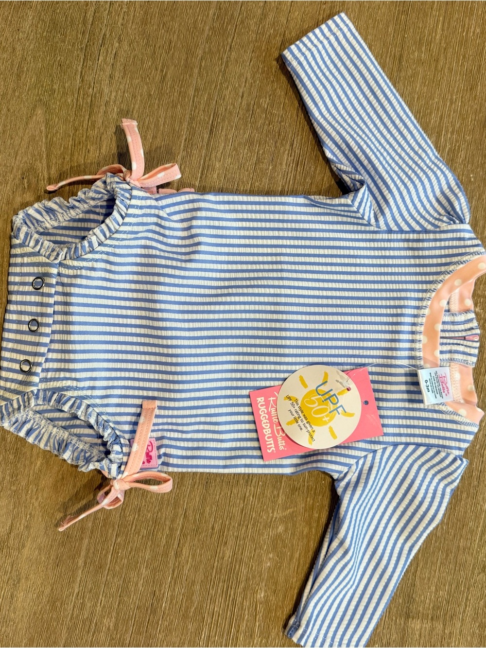 NWT Ruggedbutts Rufflebutt 0-3m Girl’s Bathing Suit - Picture 2 of 9